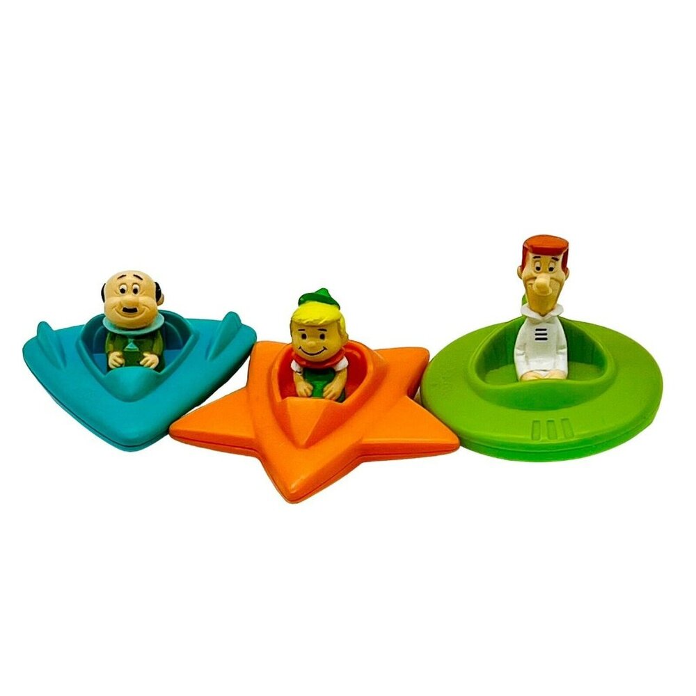 Wendys Kids Meal Toy The Jetsons Space Cars George Elroy Spacely 1989 Lot of 3 - Picture 1 of 11